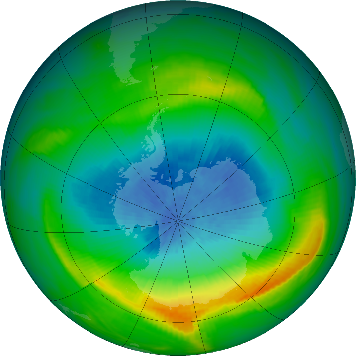 Ozone Map 1980-10-09